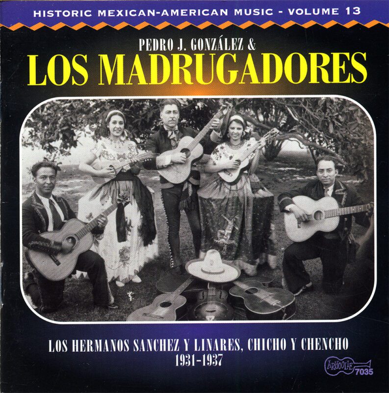 Portada del CD de Arhoolie CD 7035, Historic Mexican-American Music, Vol. 13: 1931-1937.